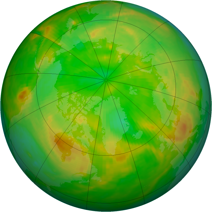 Arctic ozone map for 02 July 1980